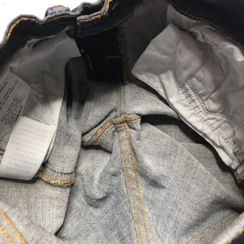 FRAME Le Skinny De Jeanne Cropped Women's 25 Skinny Mid-Rise Stretch Denim Pants - Picture 6 of 9